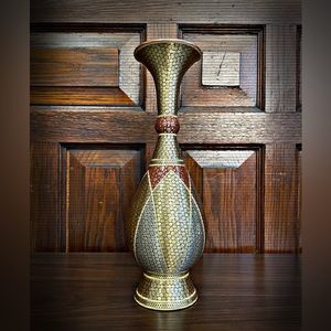 Stunning Perisan Handmade Khatam Vase